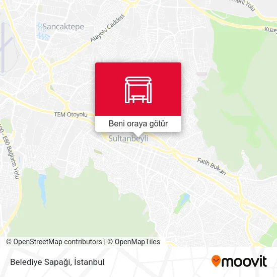Belediye Sapaği harita