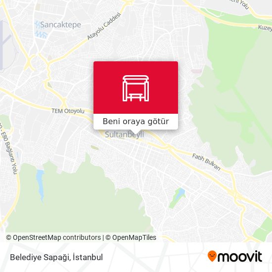 Belediye Sapaği harita