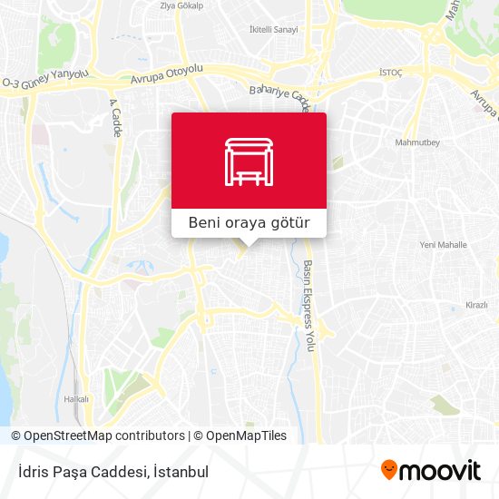 İdris Paşa Caddesi harita