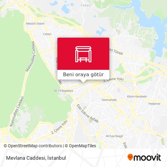 Mevlana Caddesi harita