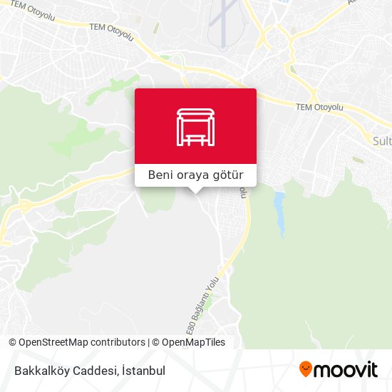 Bakkalköy Caddesi harita