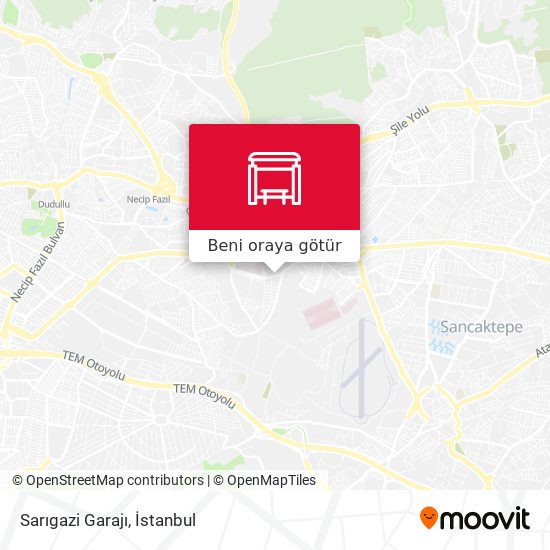 Sarıgazi Garajı harita