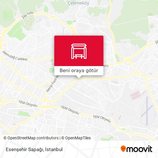 Esenşehir Sapağı harita