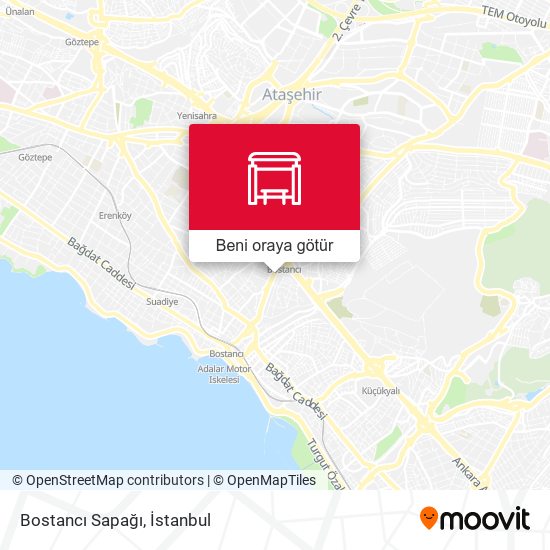 Bostancı Sapağı harita