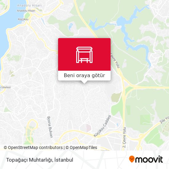 Topağaçı Muhtarlığı harita