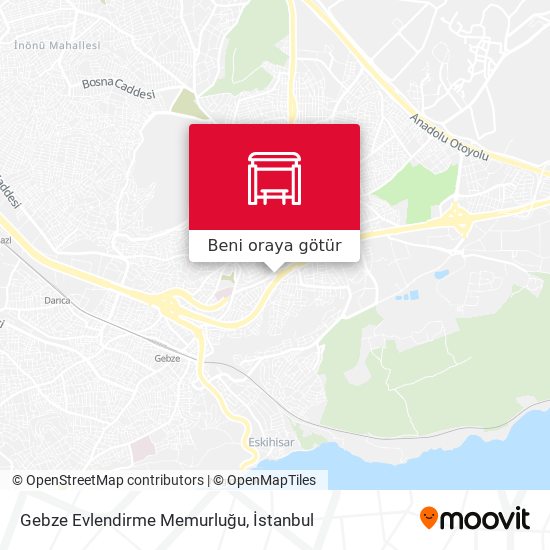 Gebze Evlendirme Memurluğu harita