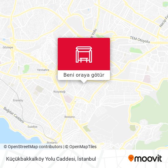 Küçükbakkalköy Yolu Caddesi harita