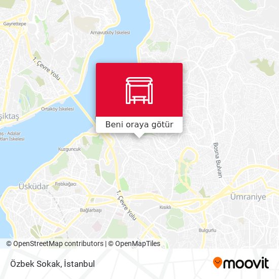 Özbek Sokak harita