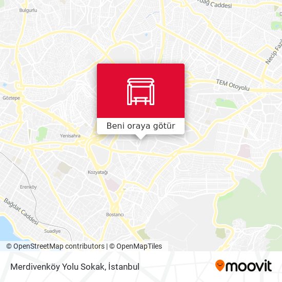 Merdivenköy Yolu Sokak harita