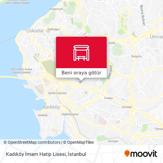 Kadıköy İmam Hatip Lisesi harita