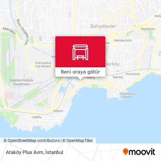 Ataköy Plus Avm harita