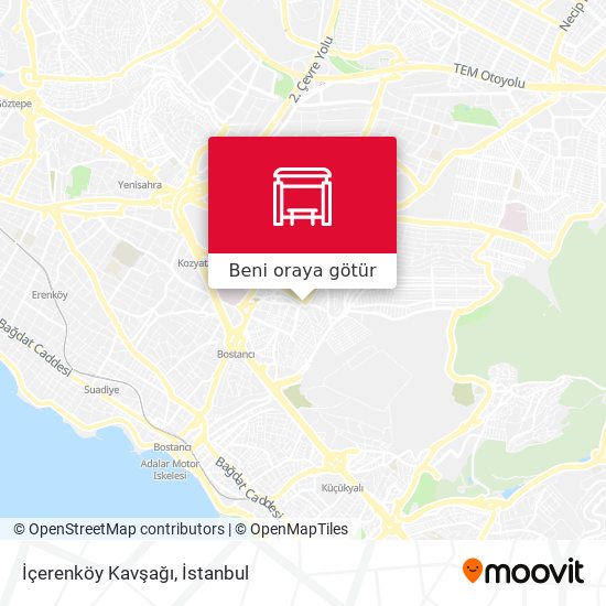 İçerenköy Kavşağı harita