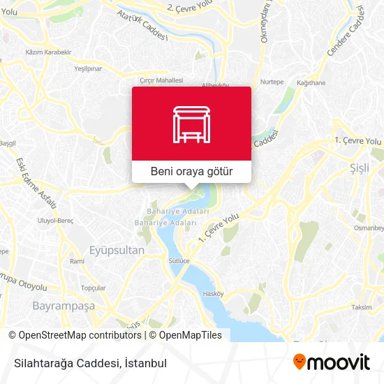 Silahtarağa Caddesi harita