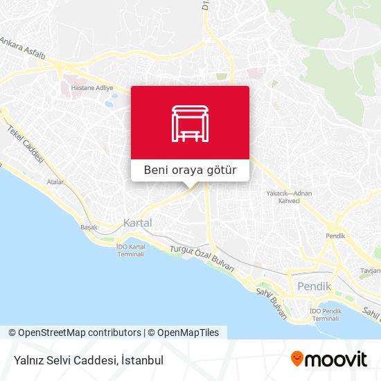 Yalnız Selvi Caddesi harita