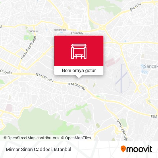 Mimar Sinan Caddesi harita