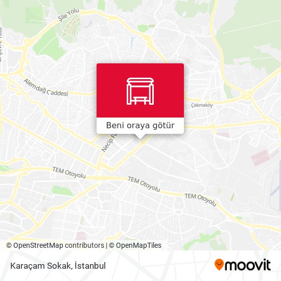 Karaçam Sokak harita