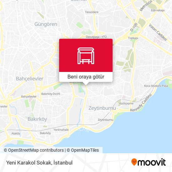 Yeni Karakol Sokak harita