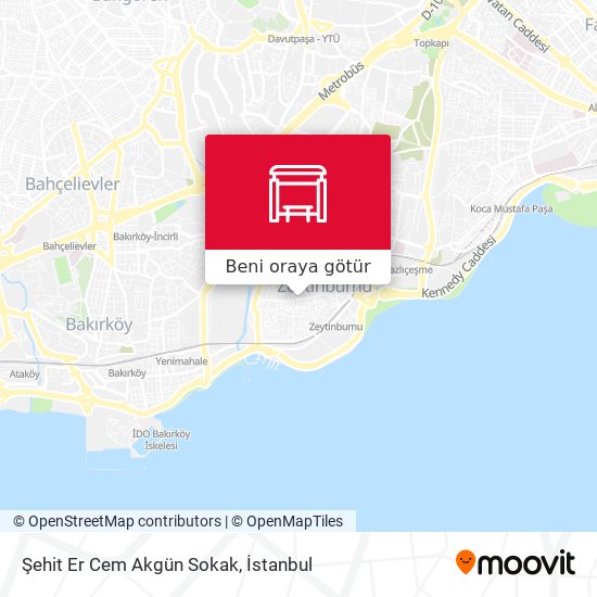 Şehit Er Cem Akgün Sokak harita