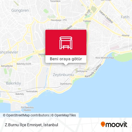 Z.Burnu İlçe Emniyet harita