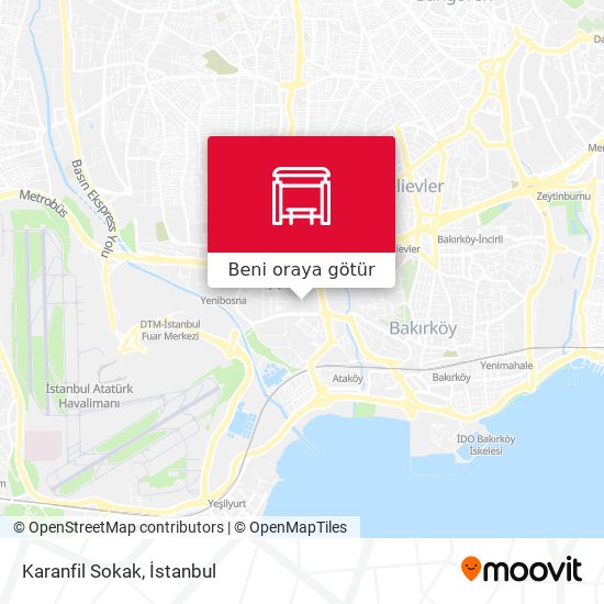 Karanfil Sokak harita