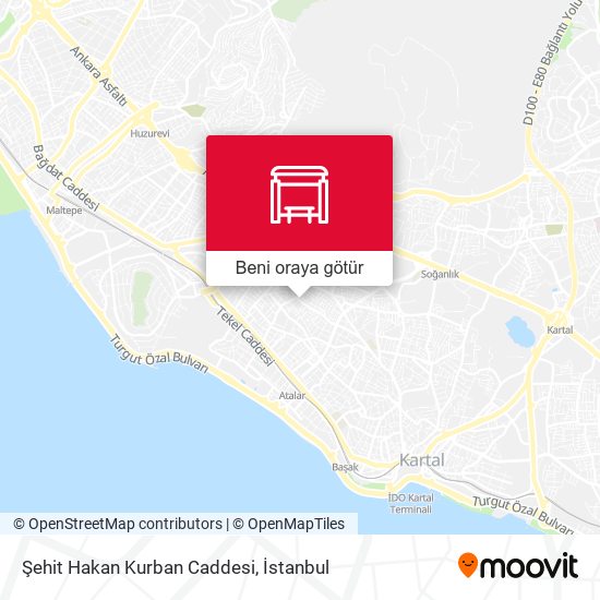Şehit Hakan Kurban Caddesi harita