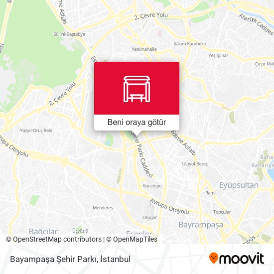 Bayampaşa Şehir Parkı harita