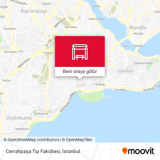 Cerrahpaşa Tıp Fakültesi harita