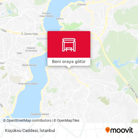 Küçüksu Caddesi harita