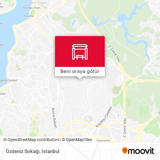 Özdeniz Sokağı harita