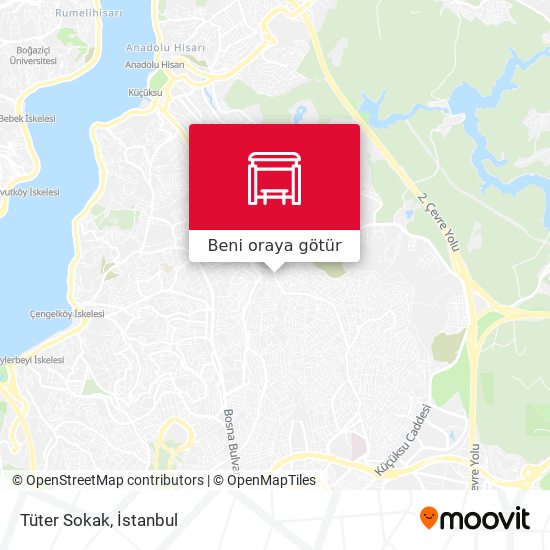 Tüter Sokak harita