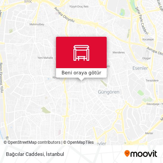 Bağcılar Caddesi harita