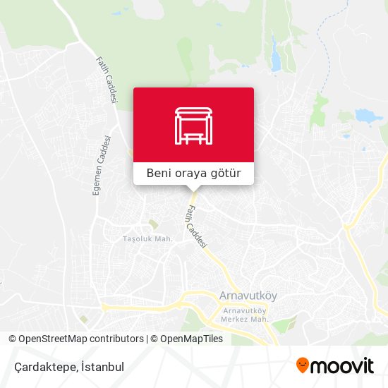 Çardaktepe harita