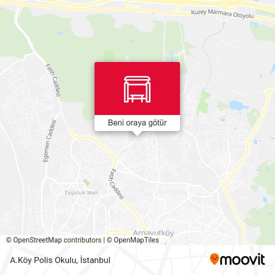 A.Köy Polis Okulu harita