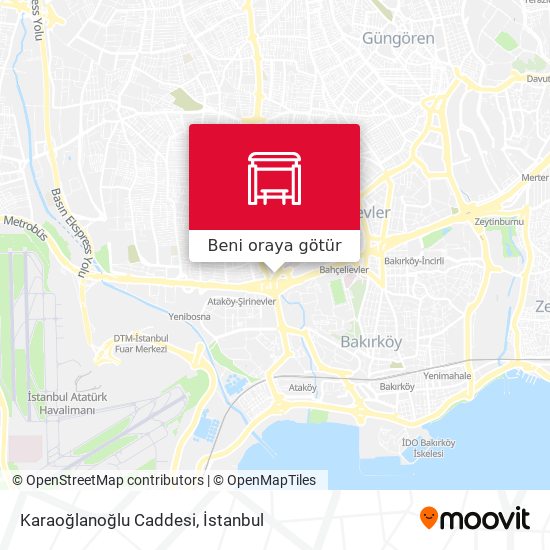 Karaoğlanoğlu Caddesi harita