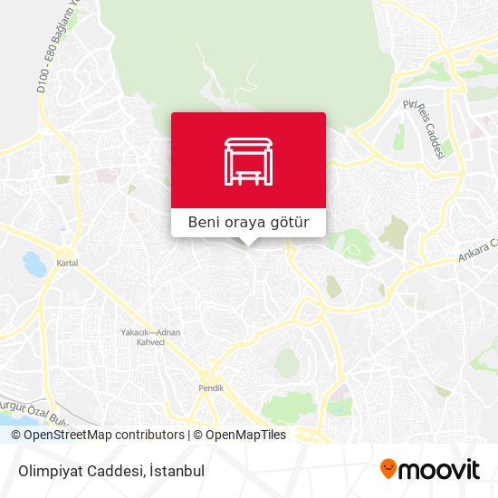 Olimpiyat Caddesi harita