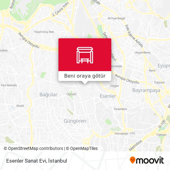 Esenler Sanat Evi harita