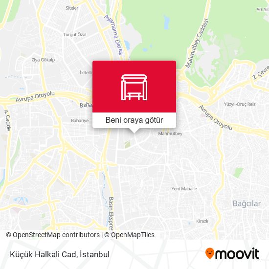 Küçük Halkali Cad harita
