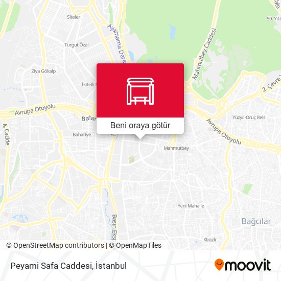 Peyami Safa Caddesi harita