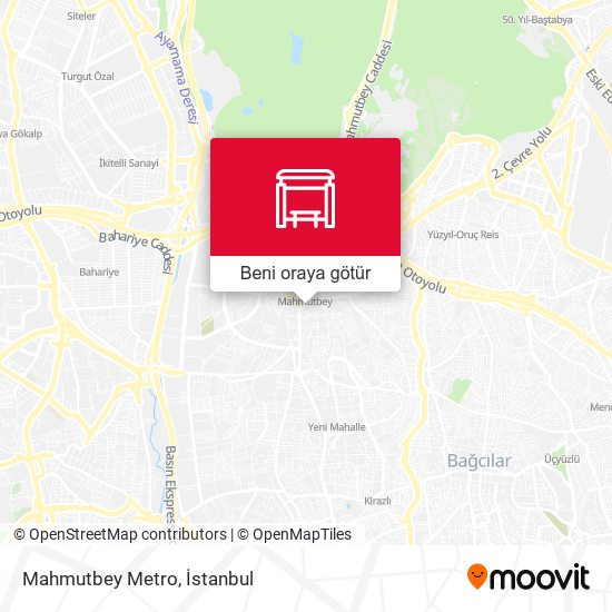Mahmutbey Metro harita