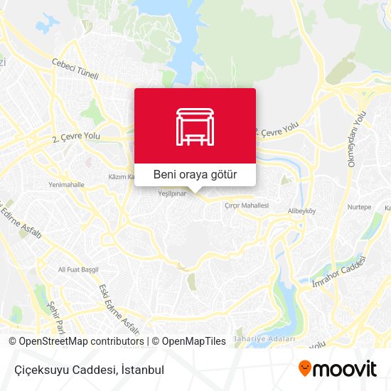 Çiçeksuyu Caddesi harita