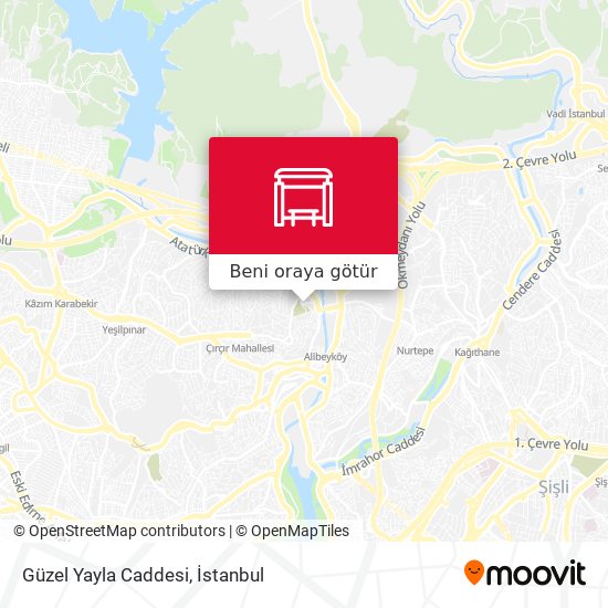 Güzel Yayla Caddesi harita
