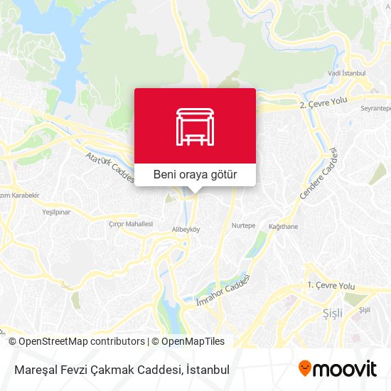 Mareşal Fevzi Çakmak Caddesi harita