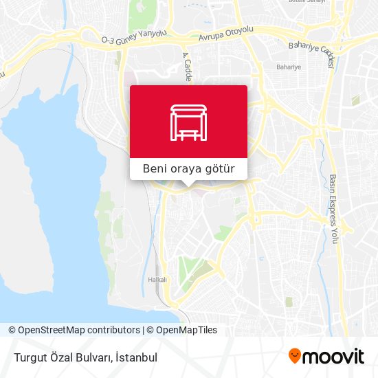 Turgut Özal Bulvarı harita