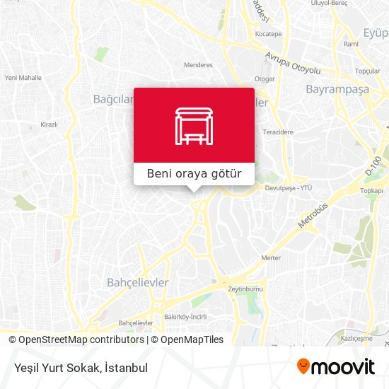Yeşil Yurt Sokak harita