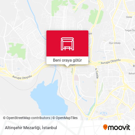 Altinşehir Mezarliği harita