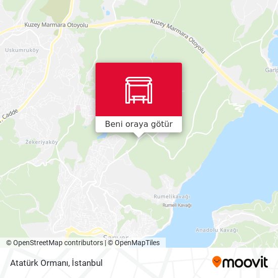 Atatürk Ormanı harita