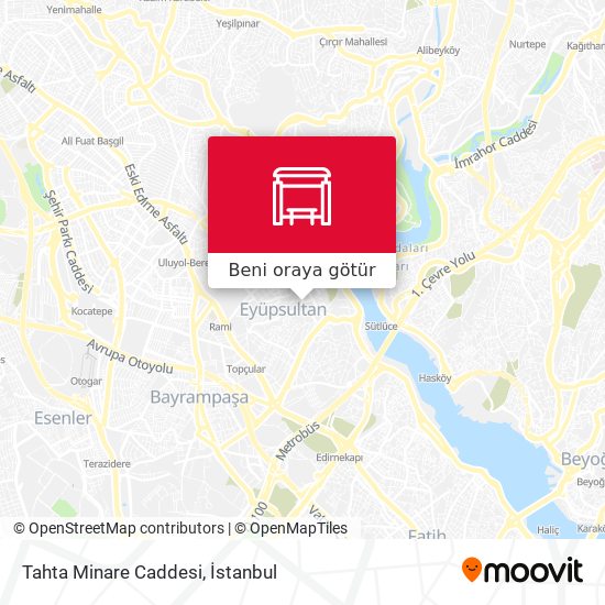 Tahta Minare Caddesi harita
