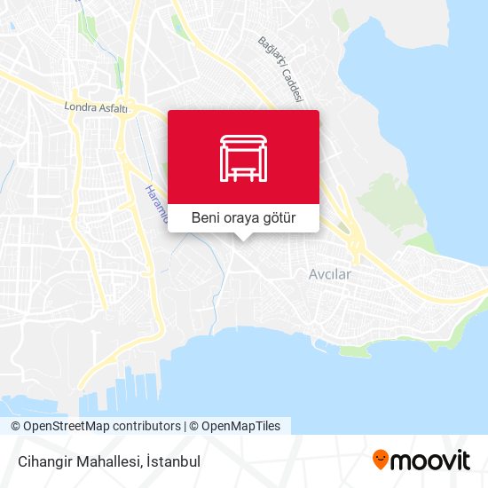 Cihangir Mahallesi harita