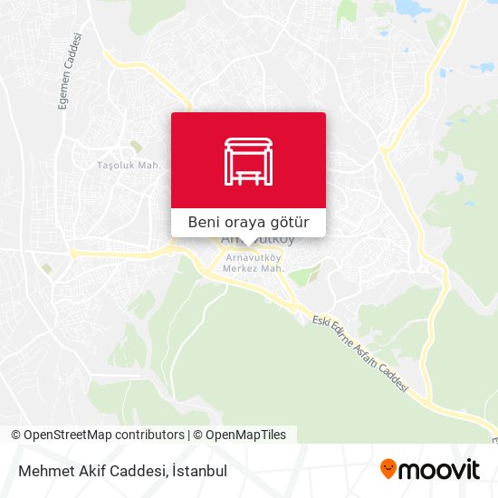 Mehmet Akif Caddesi harita