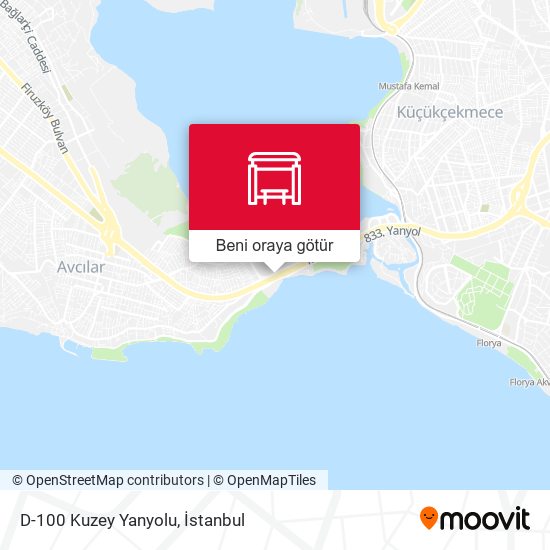D-100 Kuzey Yanyolu harita